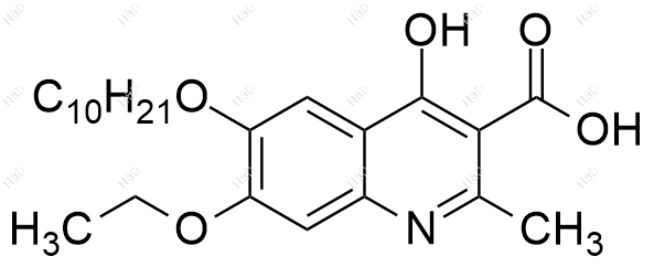 癸氧喹酯杂质2化学结构式