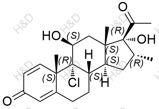 糠酸莫米松EP杂质M结构式