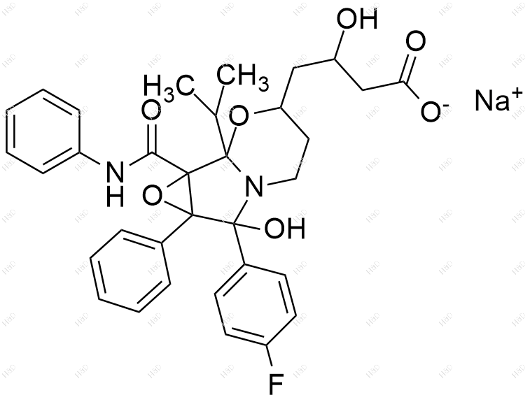 阿托伐他汀环氧吡咯并噁嗪6-羟基类似物结构式