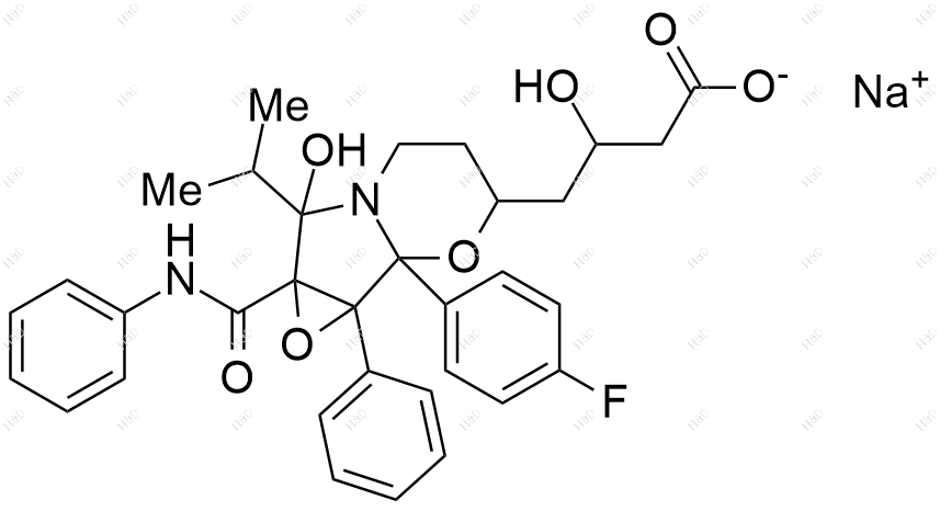 阿托伐他汀环氧吡咯并噁嗪 7-羟基类似物结构式