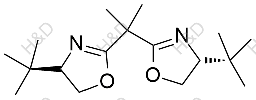 (R,R)-(+)-2,2'-Isopropylidenebis(4-tert-butyl-2-oxazoline)结构式