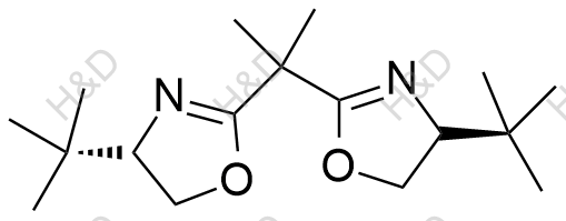 (S,S)-(-)-2,2'-Isopropylidenebis(4-tert-butyl-2-oxazoline)结构式