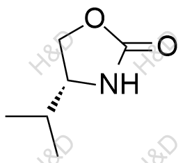 (R)-(+)-4-Isopropyl-2-oxazolidinone化学结构式