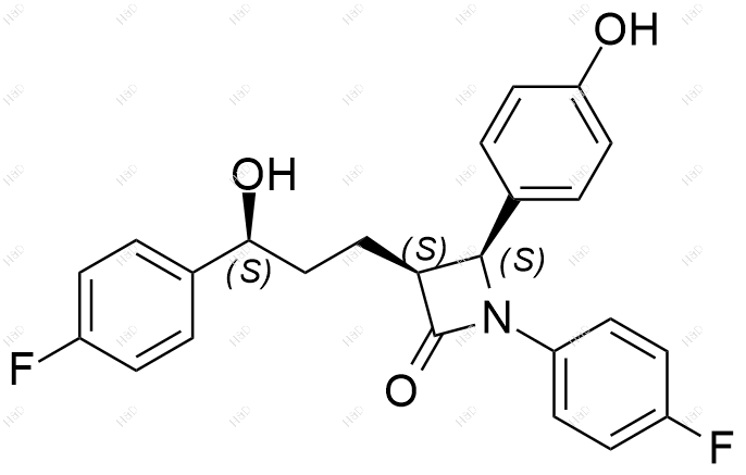 依折麦布（SSS）异构体结构式