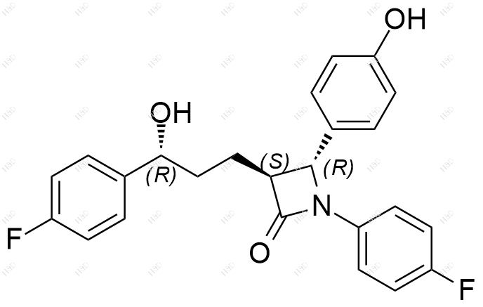 依折麦布（RSR）异构体结构式