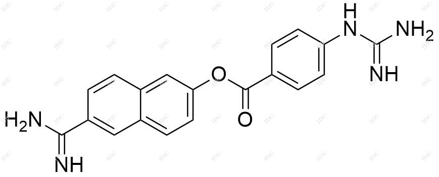 萘莫司他结构式