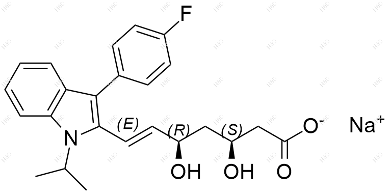 (3S,5R)-氟伐他汀钠盐结构式