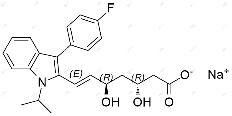 (3R,5R)氟伐他汀钠盐结构式
