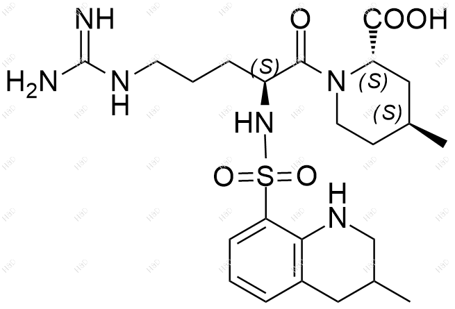 阿加曲班(L,2S,4S)-异构体结构式