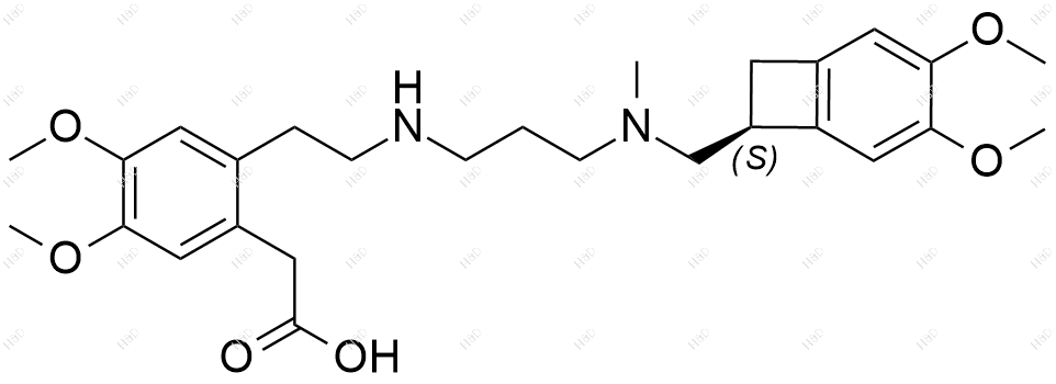 伊伐布雷定杂质10（游离态）结构式