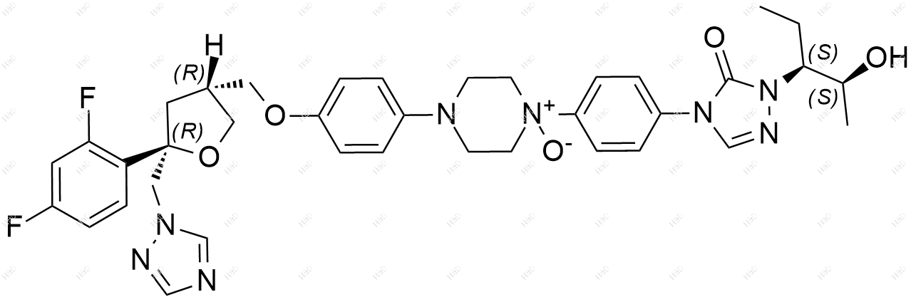 泊沙康唑氮氧化物杂质3结构式