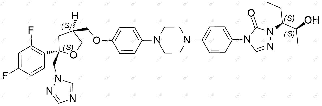 (3S,5S,2S,3S)-泊沙康唑结构式