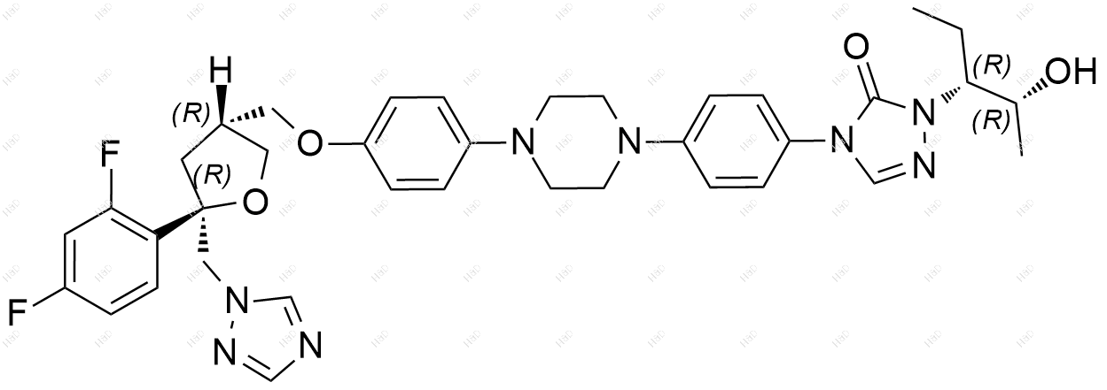 (3R,5R,2R,3R)-泊沙康唑结构式