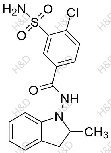 吲达帕胺结构式