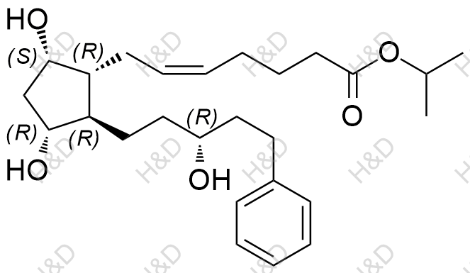 拉坦前列素化学结构式