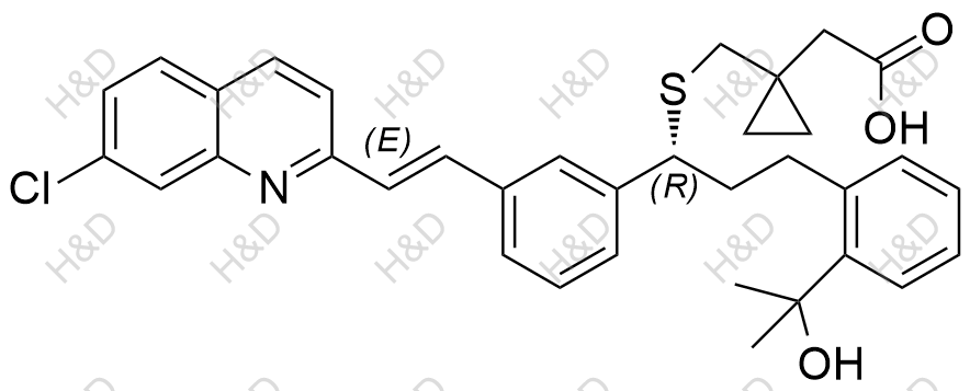 孟鲁司特化学结构式