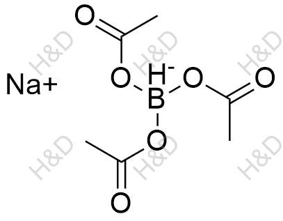 三乙酰氧基硼氢化钠化学结构式