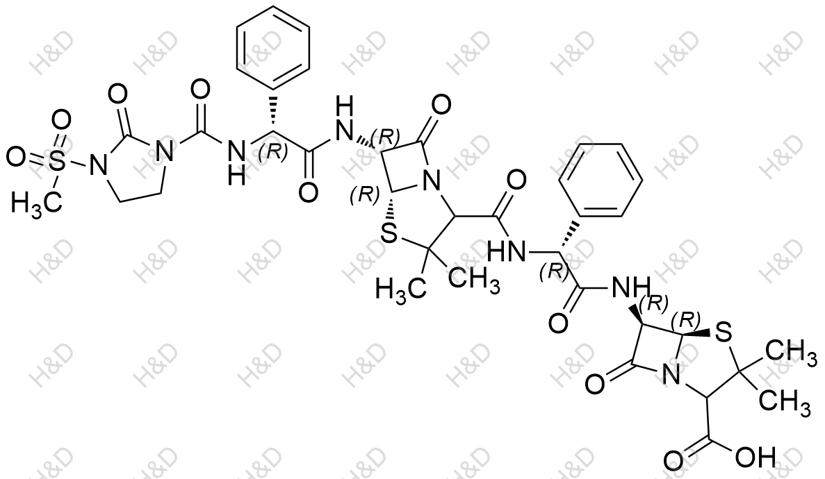 美洛西林杂质7结构式