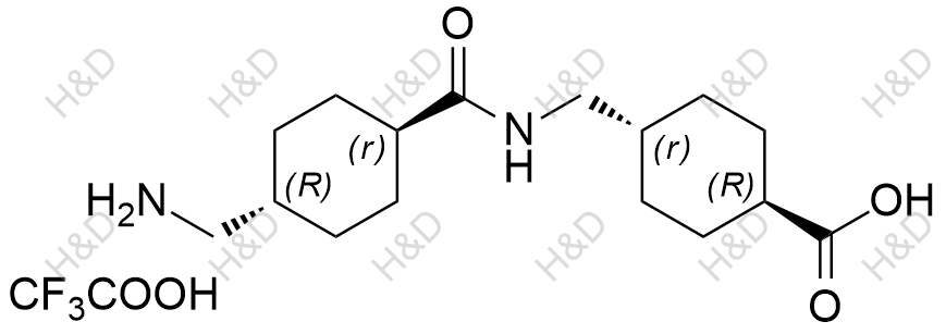 氨甲环酸EP杂质E(三氟乙酸盐）结构式