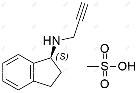 (S)-雷沙吉兰(甲磺酸盐）结构式