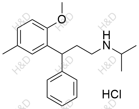 托特罗定EP杂质D（盐酸盐）结构式