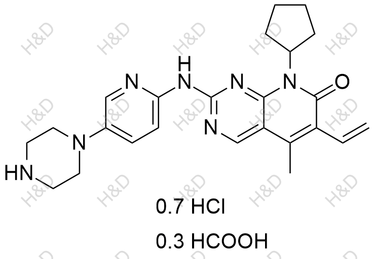 帕布昔利布杂质2(盐酸盐甲酸盐）结构式