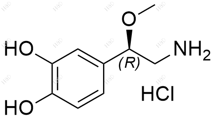 去甲肾上腺素EP杂质D(盐酸盐）化学结构式