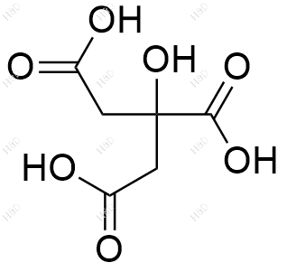 枸橼酸（柠檬酸）化学结构式
