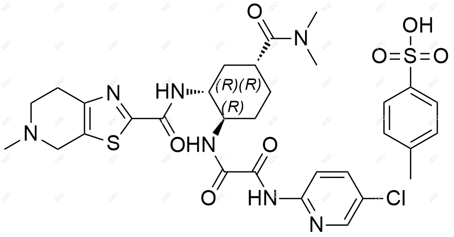 依度沙班(1R,2R,4R)异构体(对甲苯磺酸盐)结构式