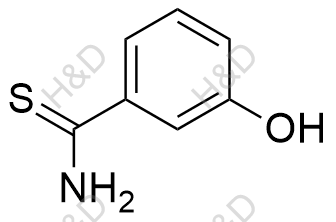 3-羟基硫代苯甲酰胺结构式