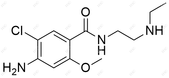 N-去乙基甲氧氯普胺结构式