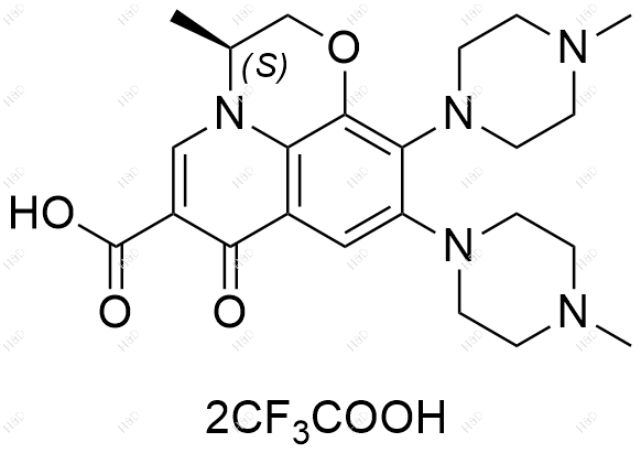 左氧氟沙星杂质24(双三氟乙酸盐）结构式