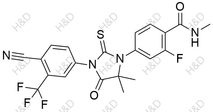 恩杂鲁胺结构式