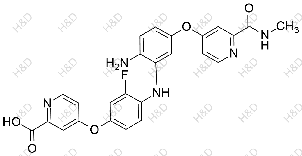 瑞戈非尼杂质50结构式