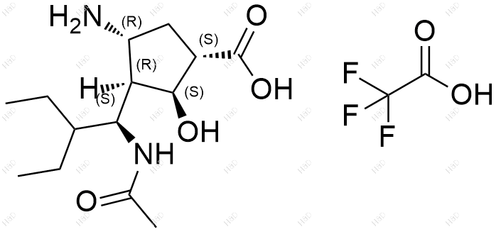 帕拉米韦杂质32（三氟乙酸盐）结构式