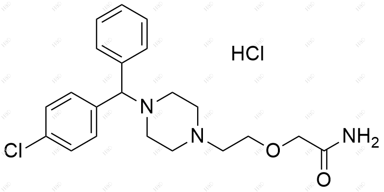 左西替利嗪氨乙酯杂质2(盐酸盐)结构式