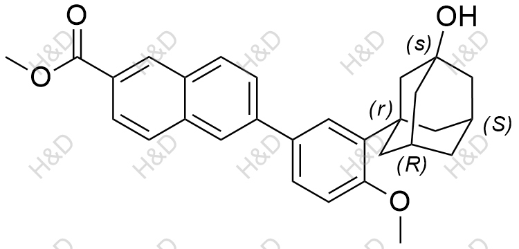 3-羟基阿达帕林甲酯结构式