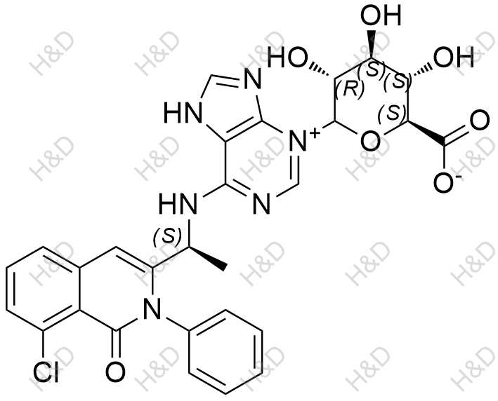 度恩西布N-葡糖苷酸化学结构式