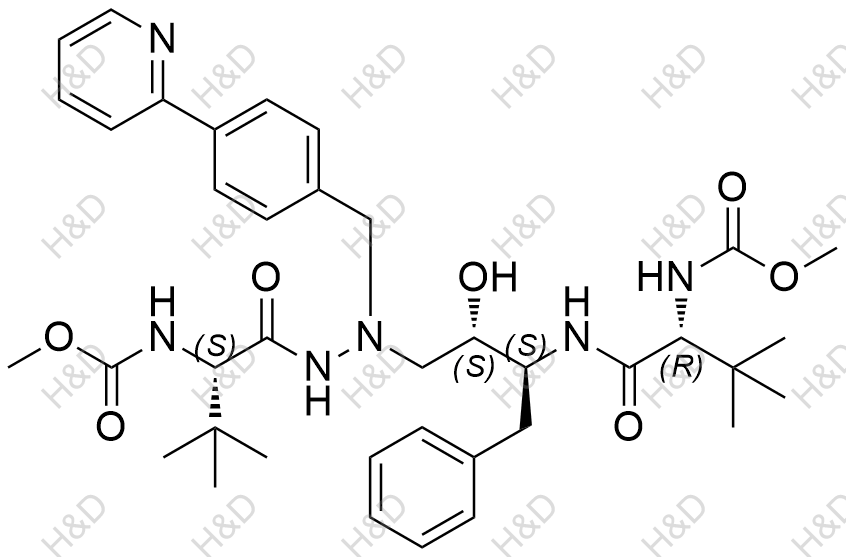 阿扎那韦EP杂质G(阿扎那韦S,S,S,R非对映异构体)结构式