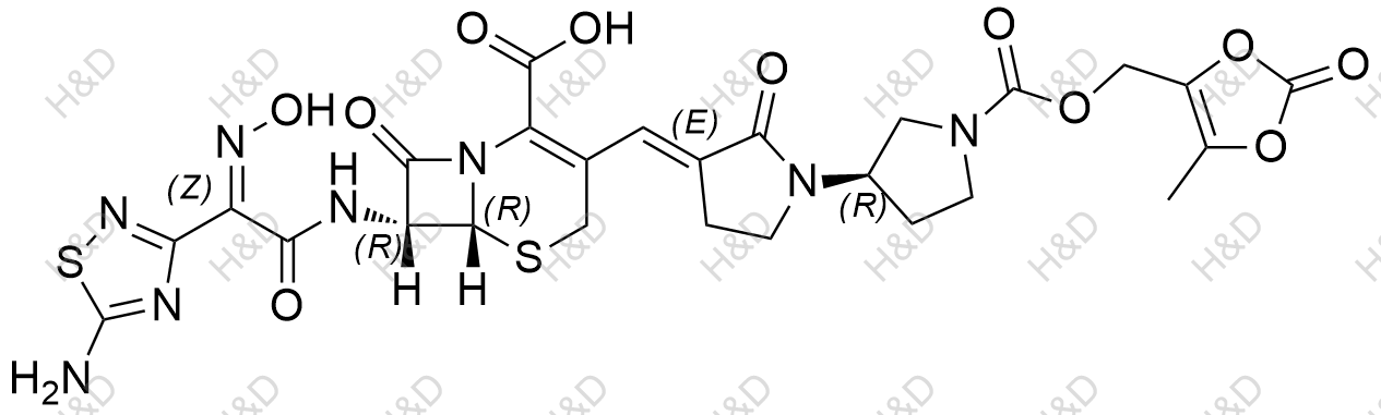 头孢比罗酯化学结构式