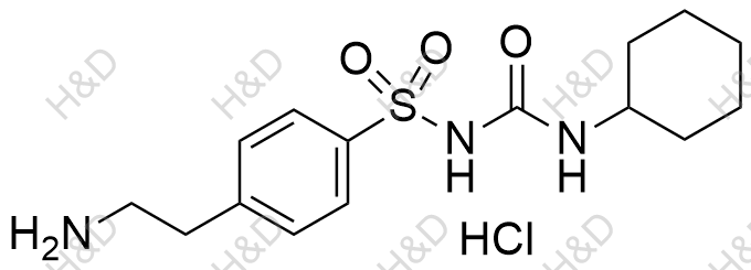格列吡嗪杂质12(盐酸盐)结构式