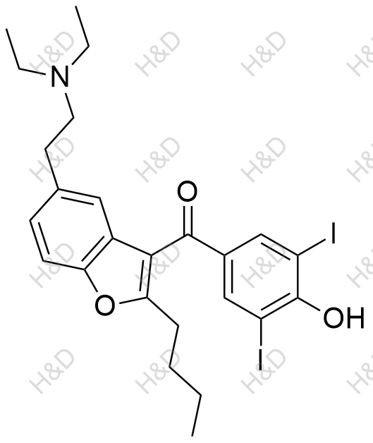 胺碘酮杂质35结构式