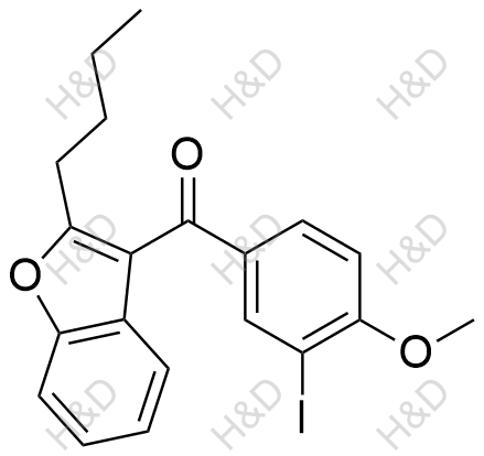 胺碘酮杂质33结构式