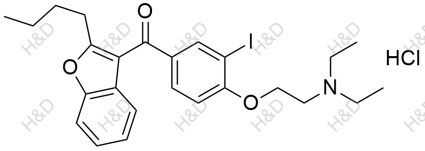 胺碘酮EP杂质C(盐酸盐)结构式