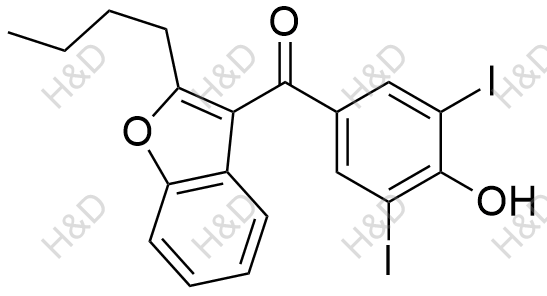 胺碘酮EP杂质D结构式
