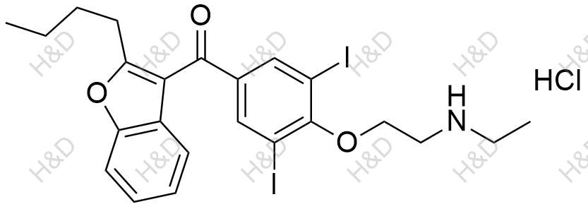 胺碘酮EP杂质B(盐酸盐)结构式