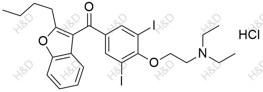 胺碘酮(盐酸盐)化学结构式