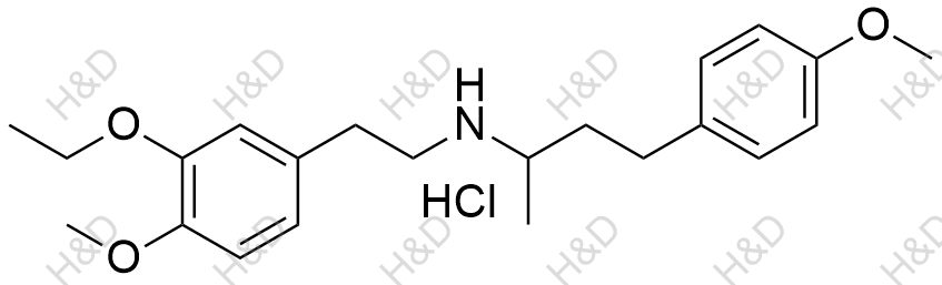 多巴酚丁胺杂质19(盐酸盐）结构式