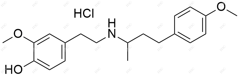 多巴酚丁胺杂质7(盐酸盐）结构式