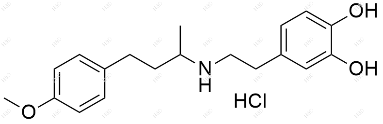 多巴酚丁胺杂质6(盐酸盐）结构式